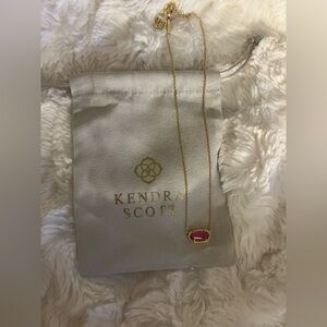 Kendra Scott (Elisa) Pink and Gold Necklace